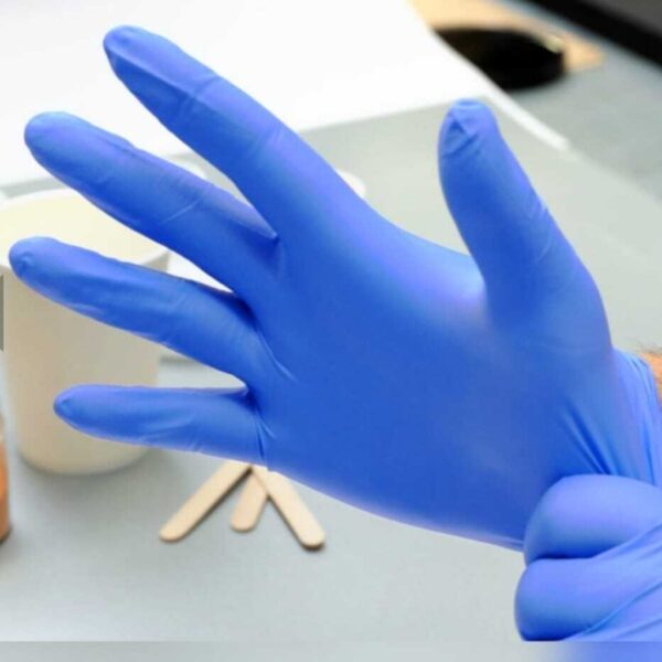 Nitrile examination gloves
